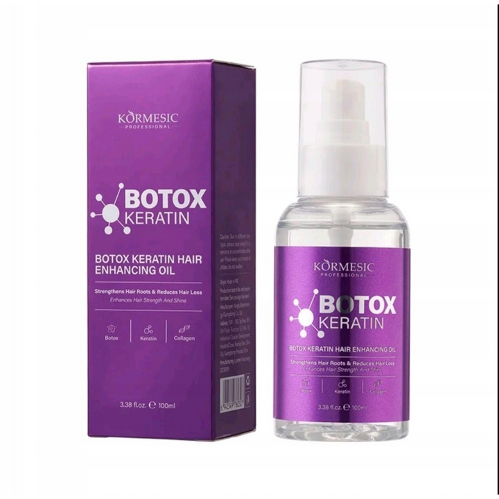ACEITE CAPILAR MEJORADOR CON KERATINA 100ML. KORMESIC